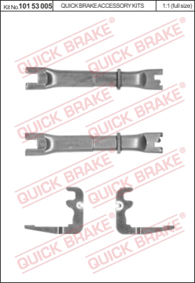 Тріскачка колодок ручника Ford Transit/Transit Tourneo 00-14 (к-кт.) TRW арт. 101 53 005